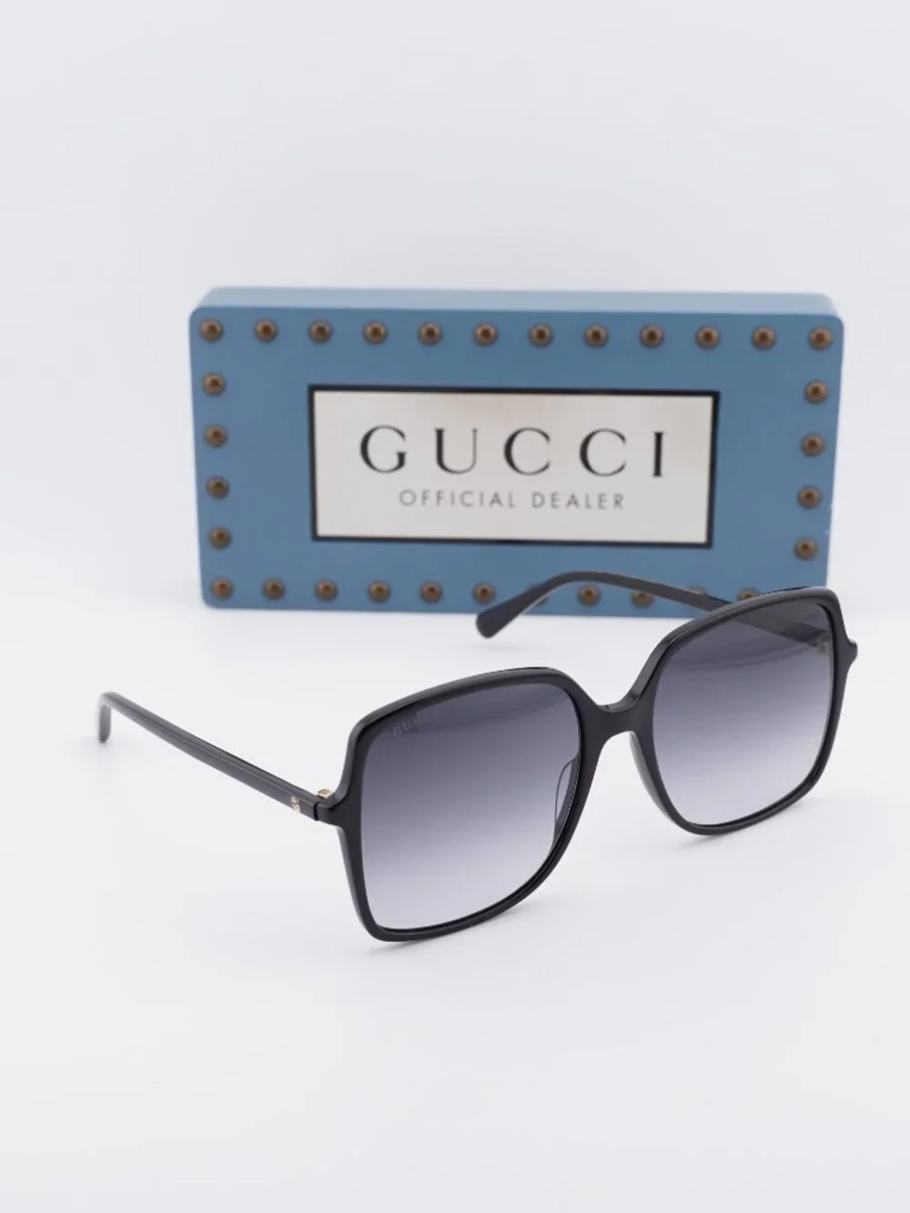 Gucci GG0544S 001 Square Sunglasses - Black/Grey Gradient