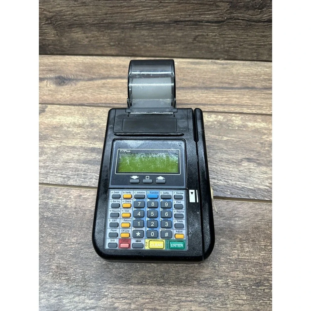 Hypercom Model T7‎ PLUS Credit Card Terminal Reader No Power Cord Not Included