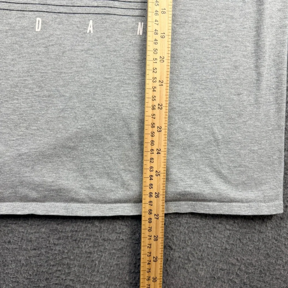 Jordan Air Flight Men's L Large Graphic T-Shirt Grey‎ Heather Jumpman Logo