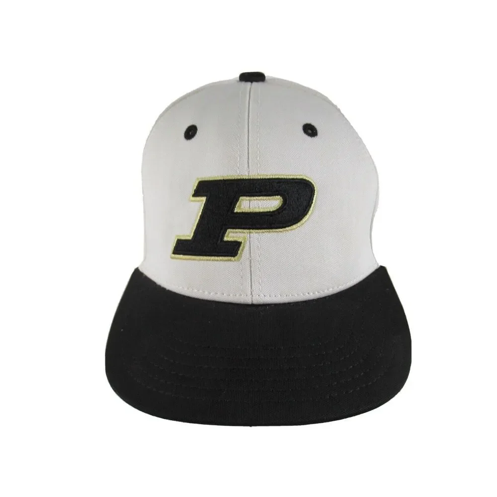 purdue boilermakers Hat Cap White fitted 6 3/4 The Game Pro Gametek TPX‎