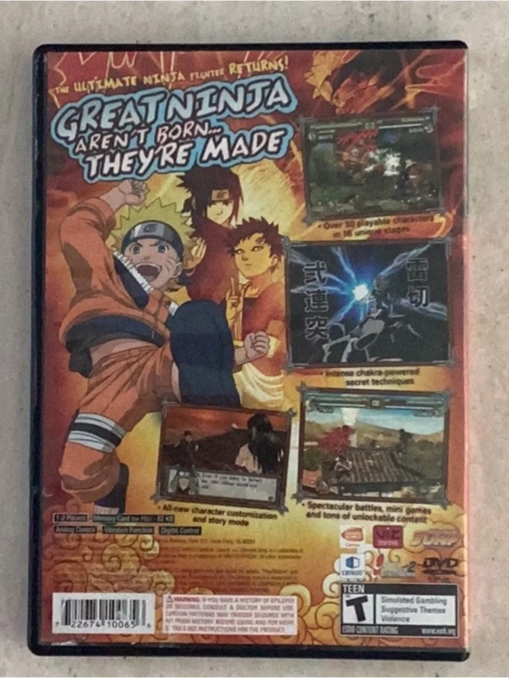 Naruto Ultimate Ninja 2 PlayStation 2 Game PS2