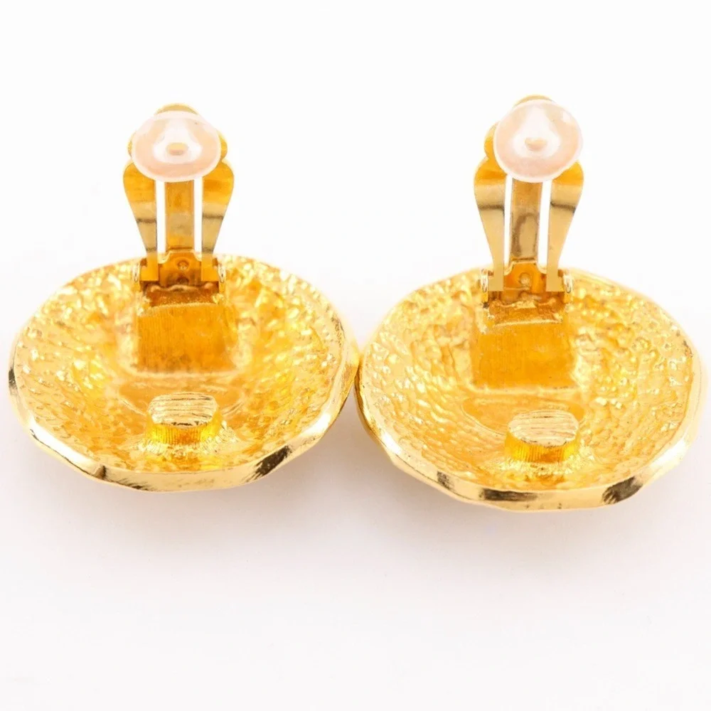 CHANEL Vintage Gold Earrings