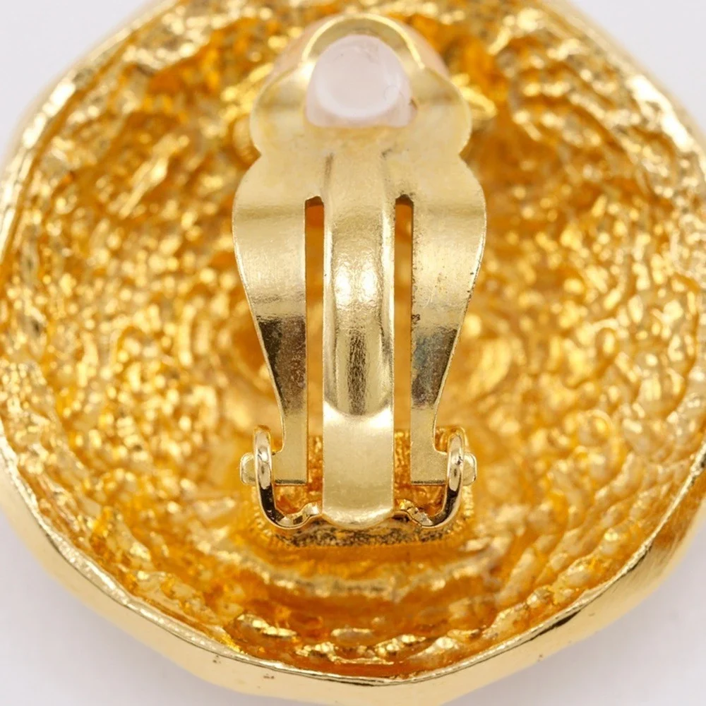 CHANEL Vintage Gold Earrings
