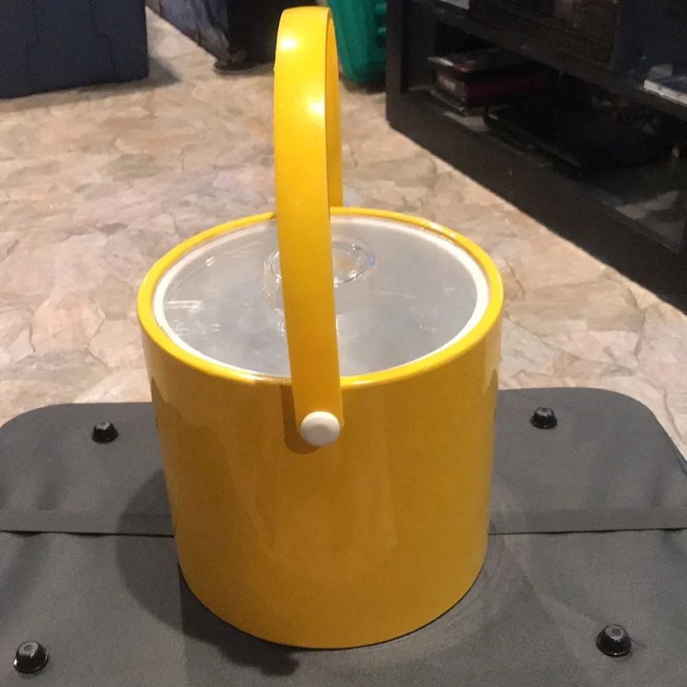 Shelton-Ware Corp Ice Bucket Vintage Yellow Ice Bucket by 1970’s