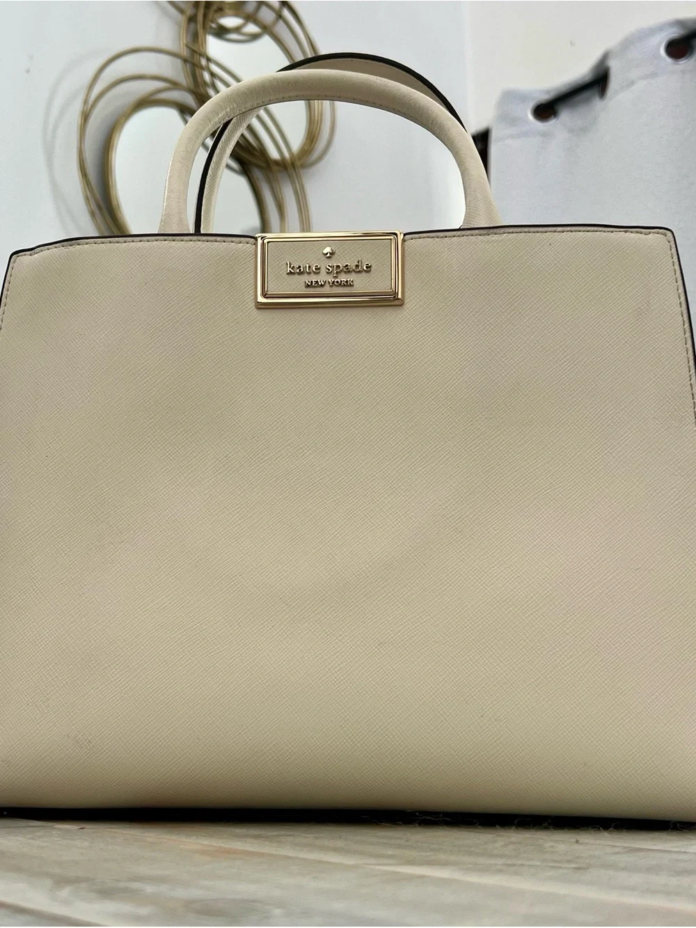 kate spade structured cream