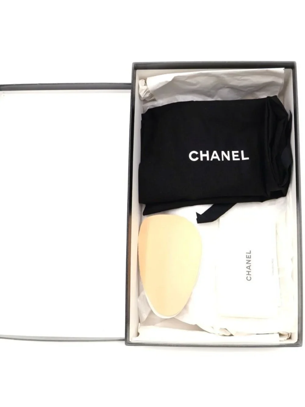 Chanel Leather Pumps Beige 36 Heel