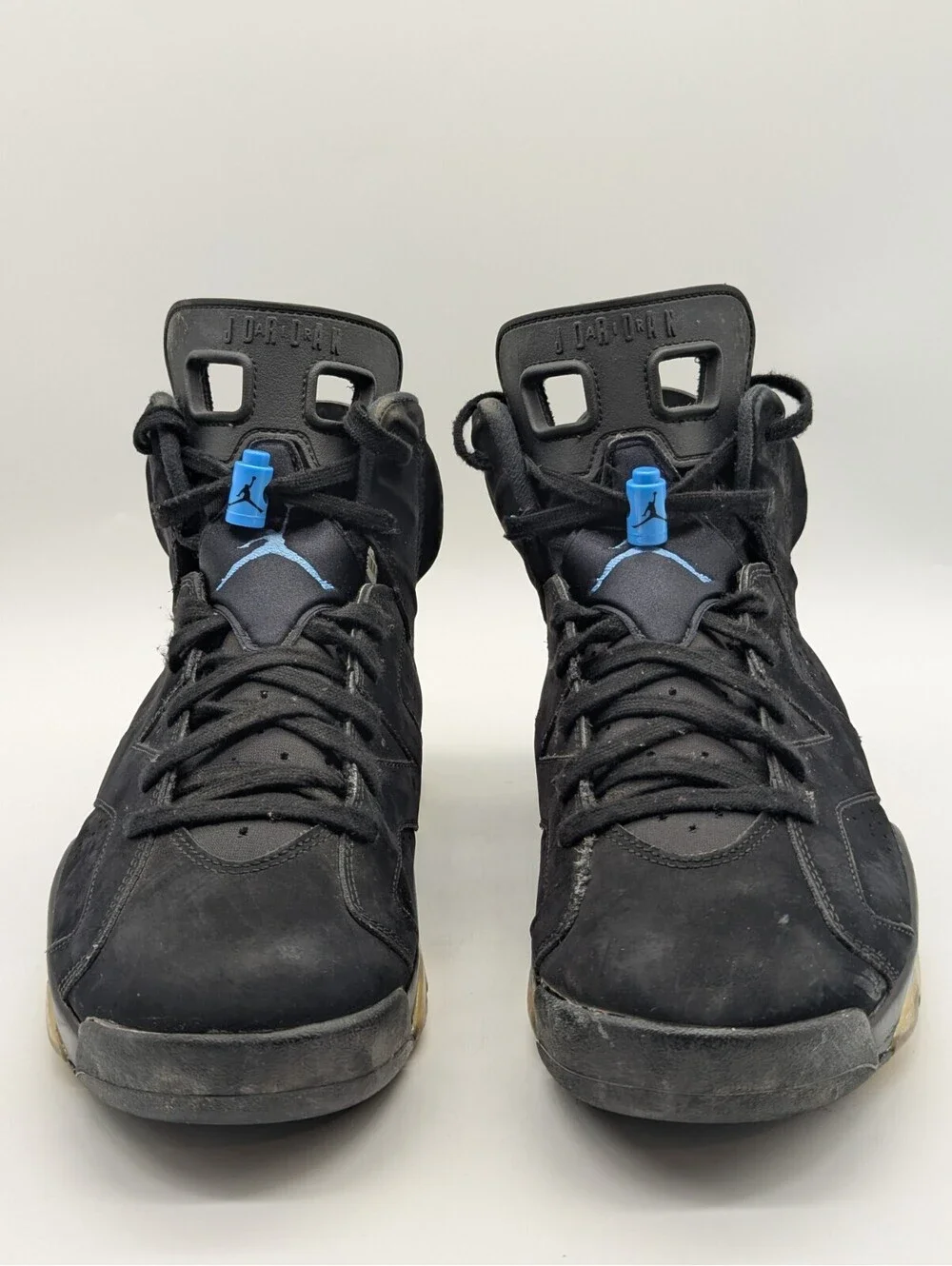 Air Jordan 6 Retro UNC Mens Size 12 Black Blue 384664-006 Sneakers 2017 Tar Heel