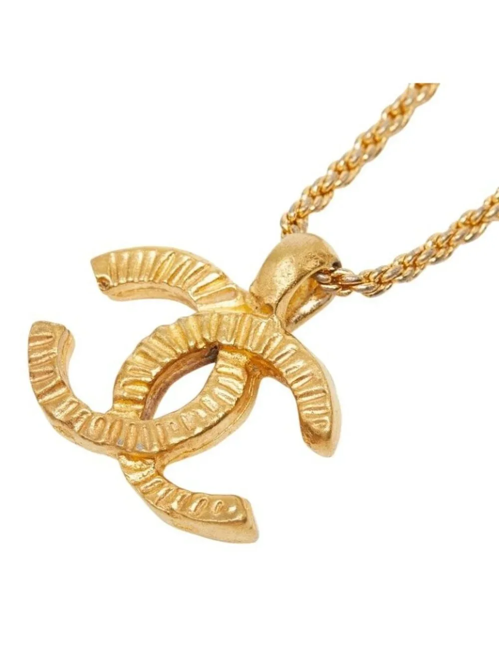 Chanel CC Logo Pendant Gold Plated