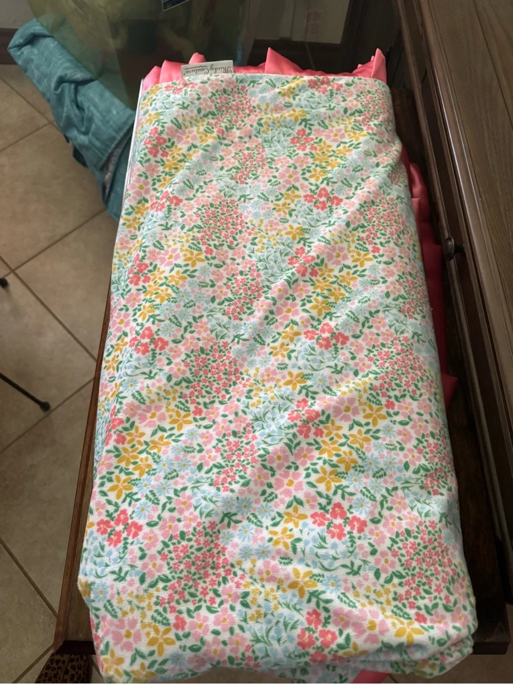 Minky Couture pattern lightweight flowers