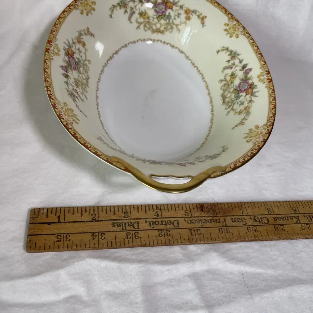 Noritake China Vintage Porcelain Oval Bowl 11.5