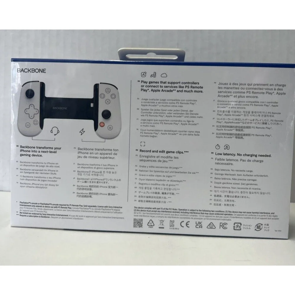 Backbone BB-02-W-S One PlayStation Edition Lightning Mobile Gaming Controller