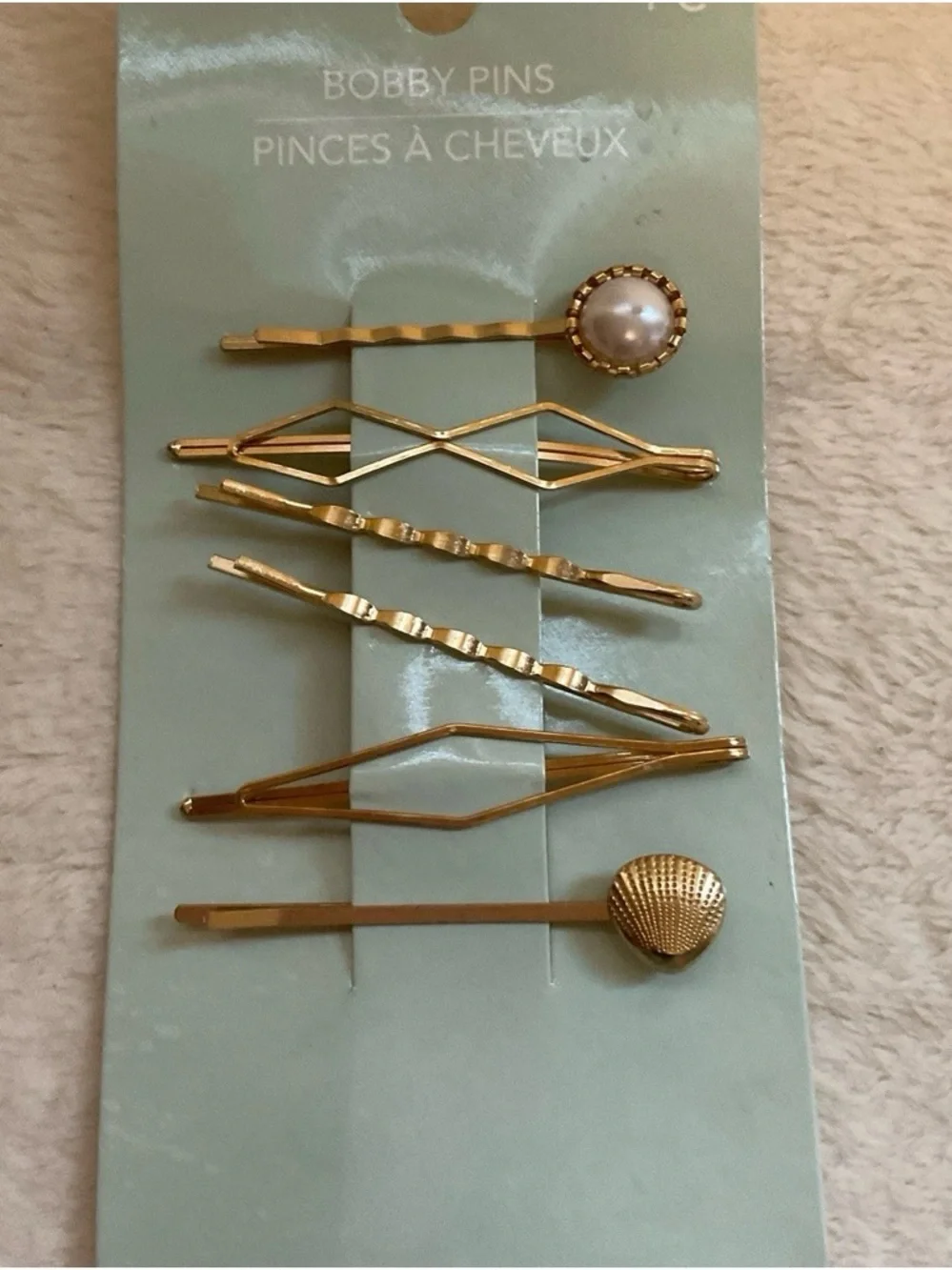 Pinces aA Cheveux elegant gold