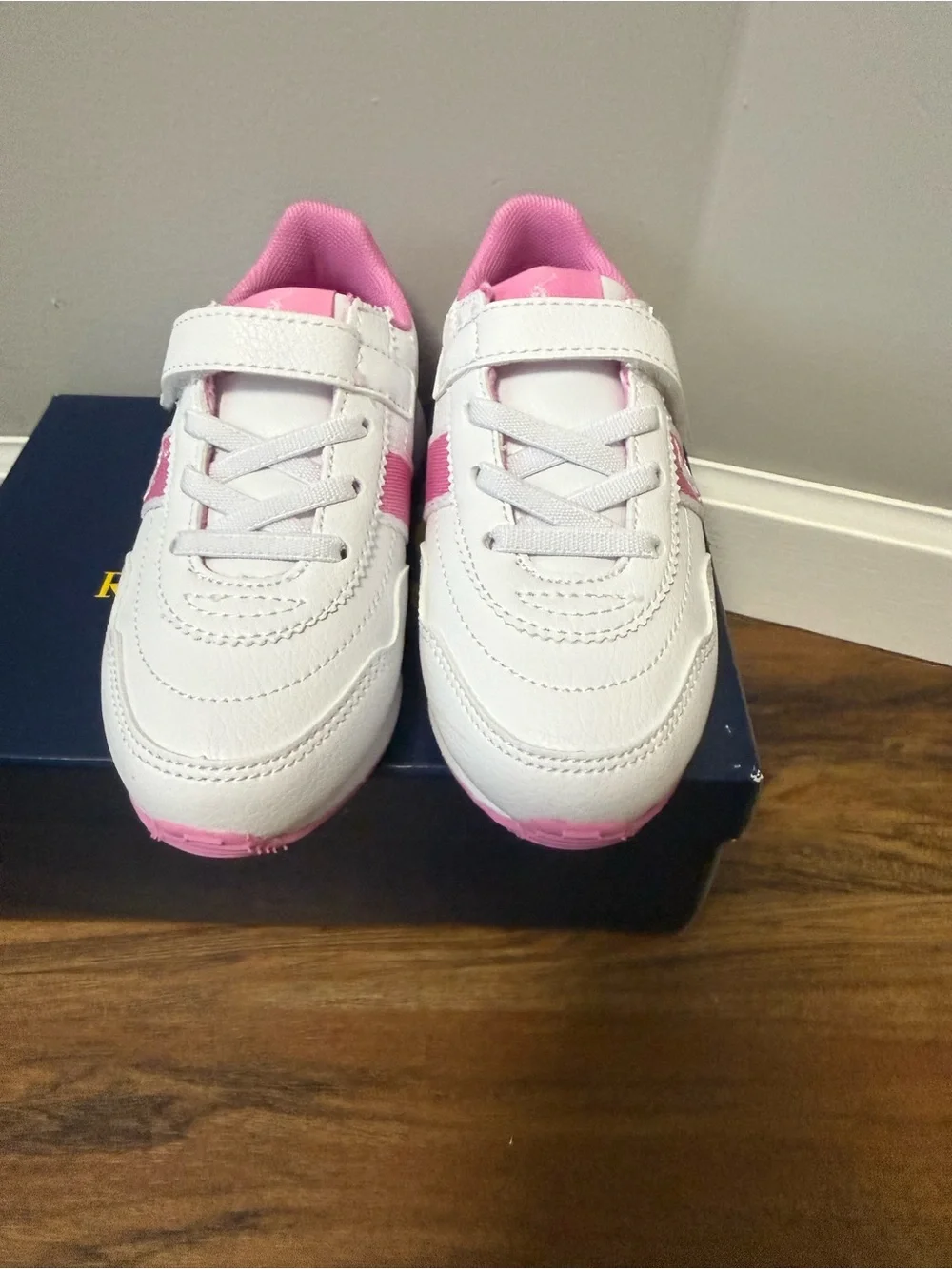 Ralph Lauren white leather