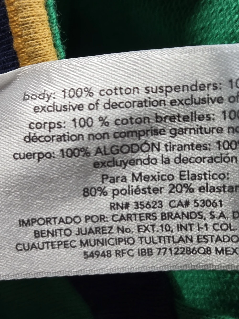 Carter's 3M Baby Bodysuit - Bright Green