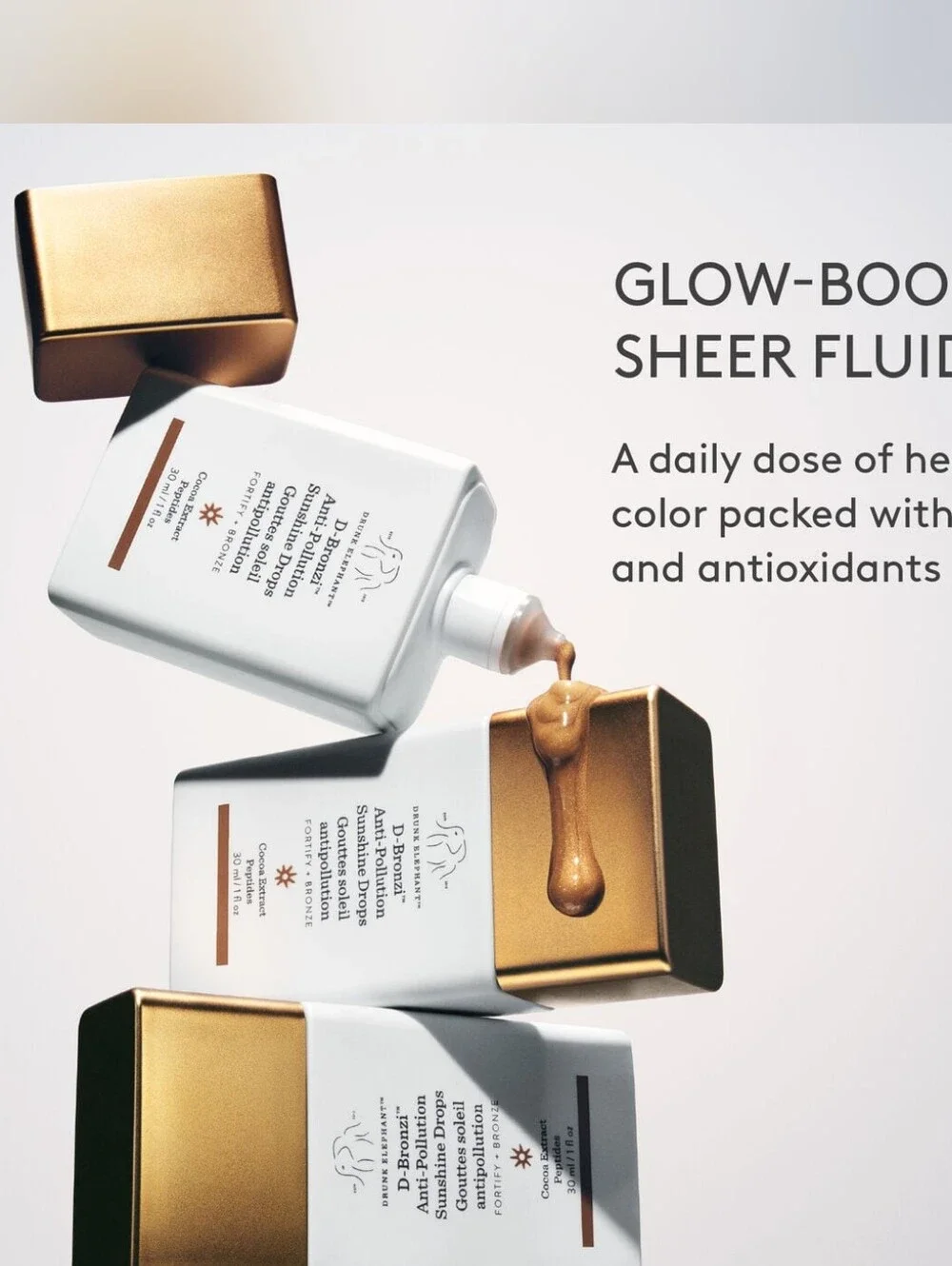 Drunk Elephant antioxidant serum bronzy