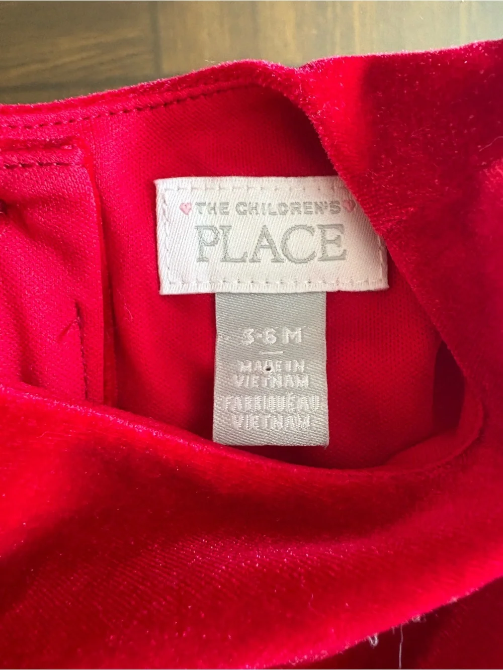 The Childrens Place velvet red