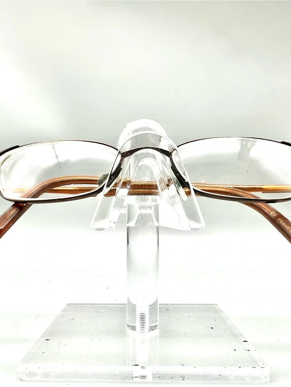 Cosmopolitan Charm Java Brown Amber Rectangular Eyeglasses Frames 135 Womens