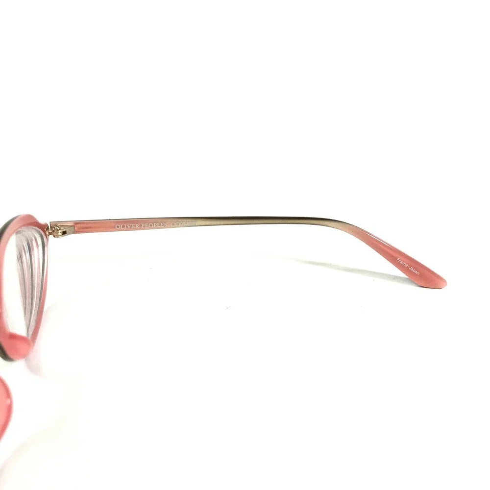 Oliver Peoples Eyeglasses Frames LARUE OTPI Brown Pink Oval Cat Eye 52-16-140