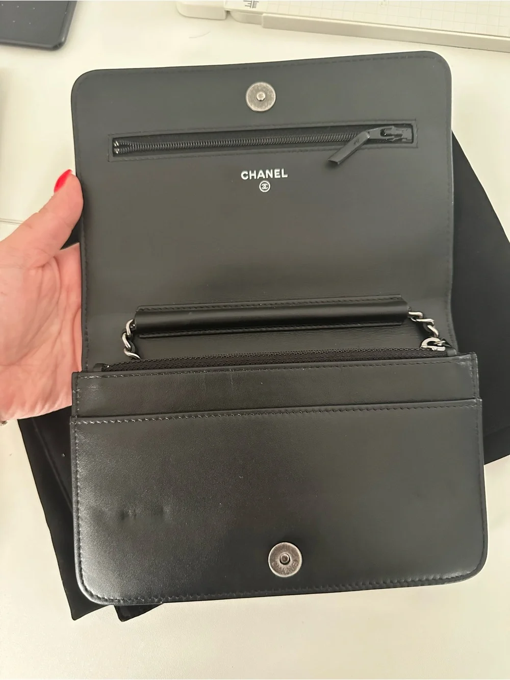 CHANEL sleek black