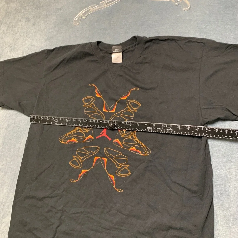 Air Jordan T Shirt Mens XL Black Graphic Jumpman Logo Knit Crew Neck Casual