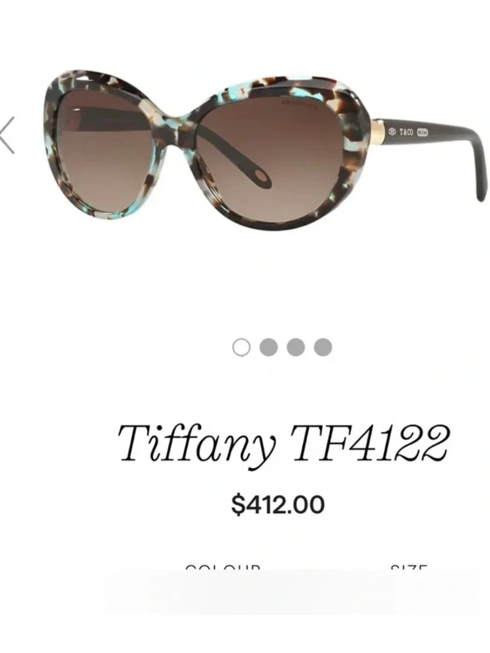 Tiffany & Co. color havana lenses