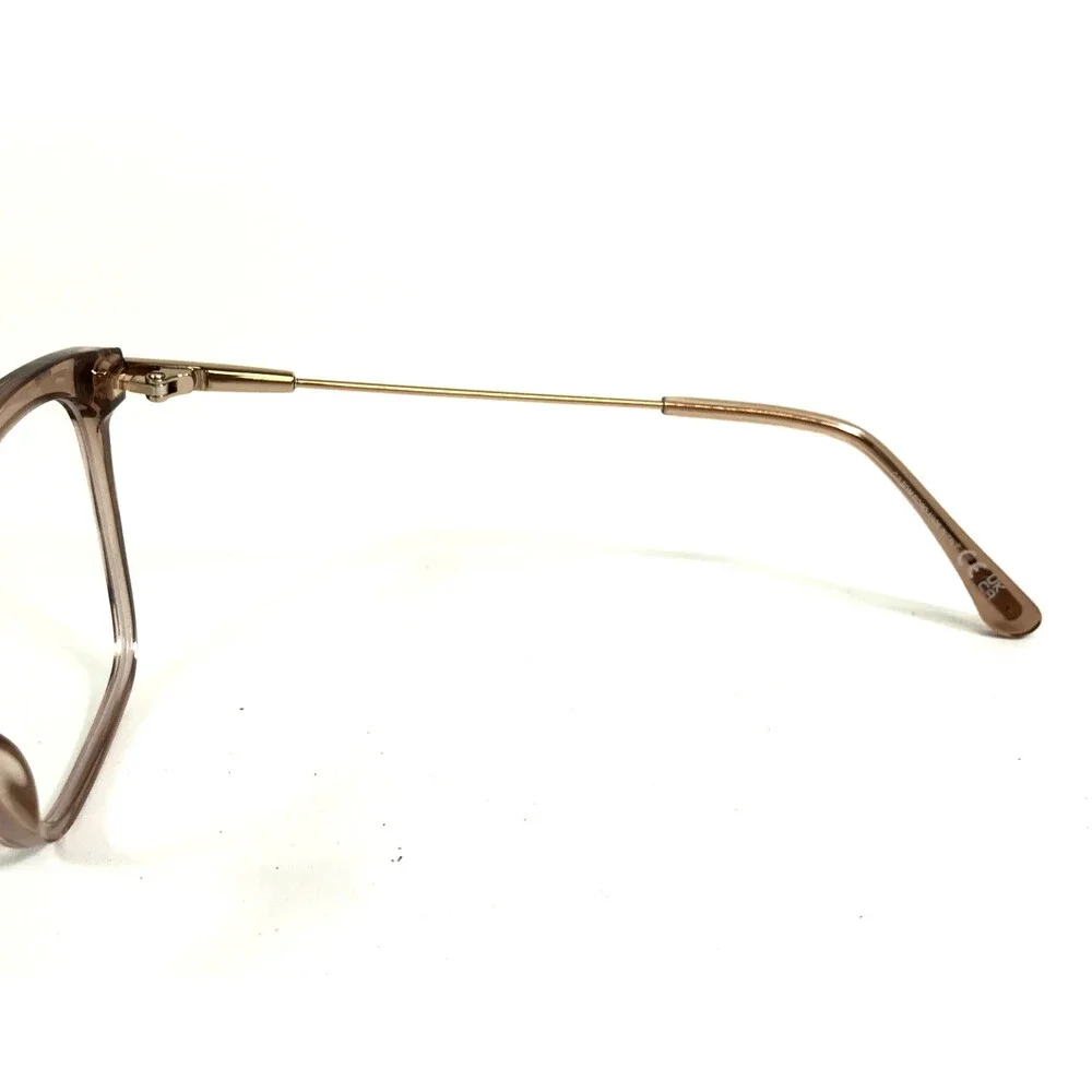Tom Ford Eyeglasses Frames TF5687-B 045 Clear Light Brown Gold Cat Eye 56-14-140