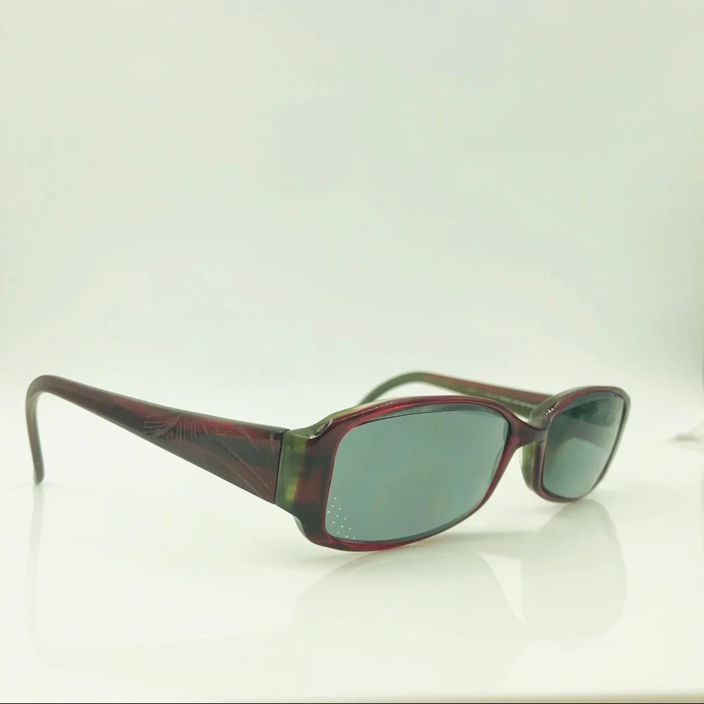 Sigrid Olsen Red Oval Sunglasses Frames
