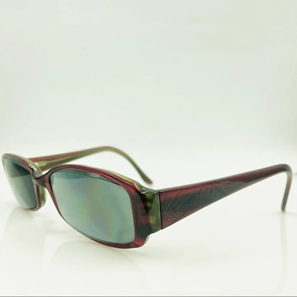Sigrid Olsen Red Oval Sunglasses Frames