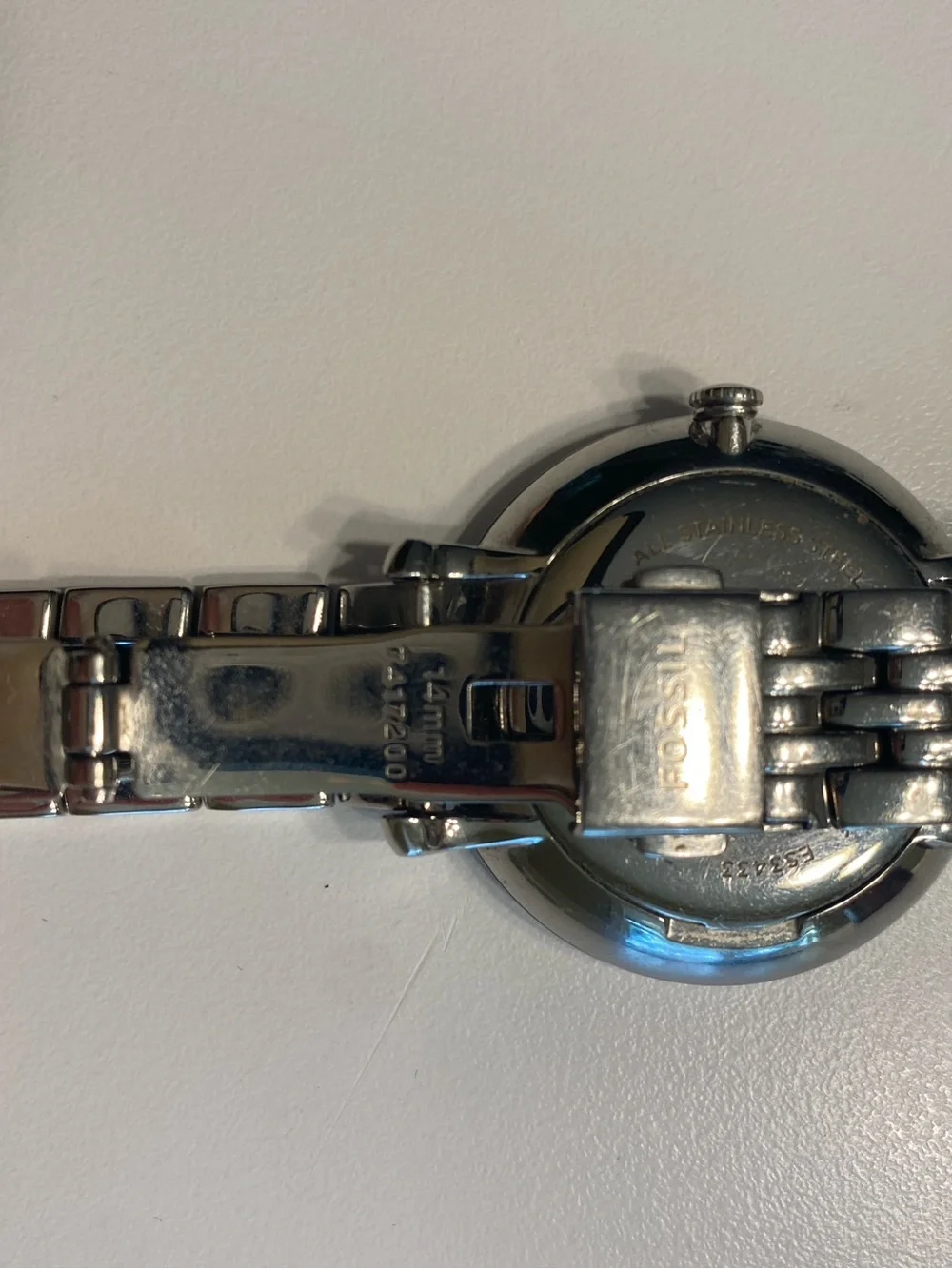Fossil Silver Tone Women's Roman Numeral Bracelet Watch