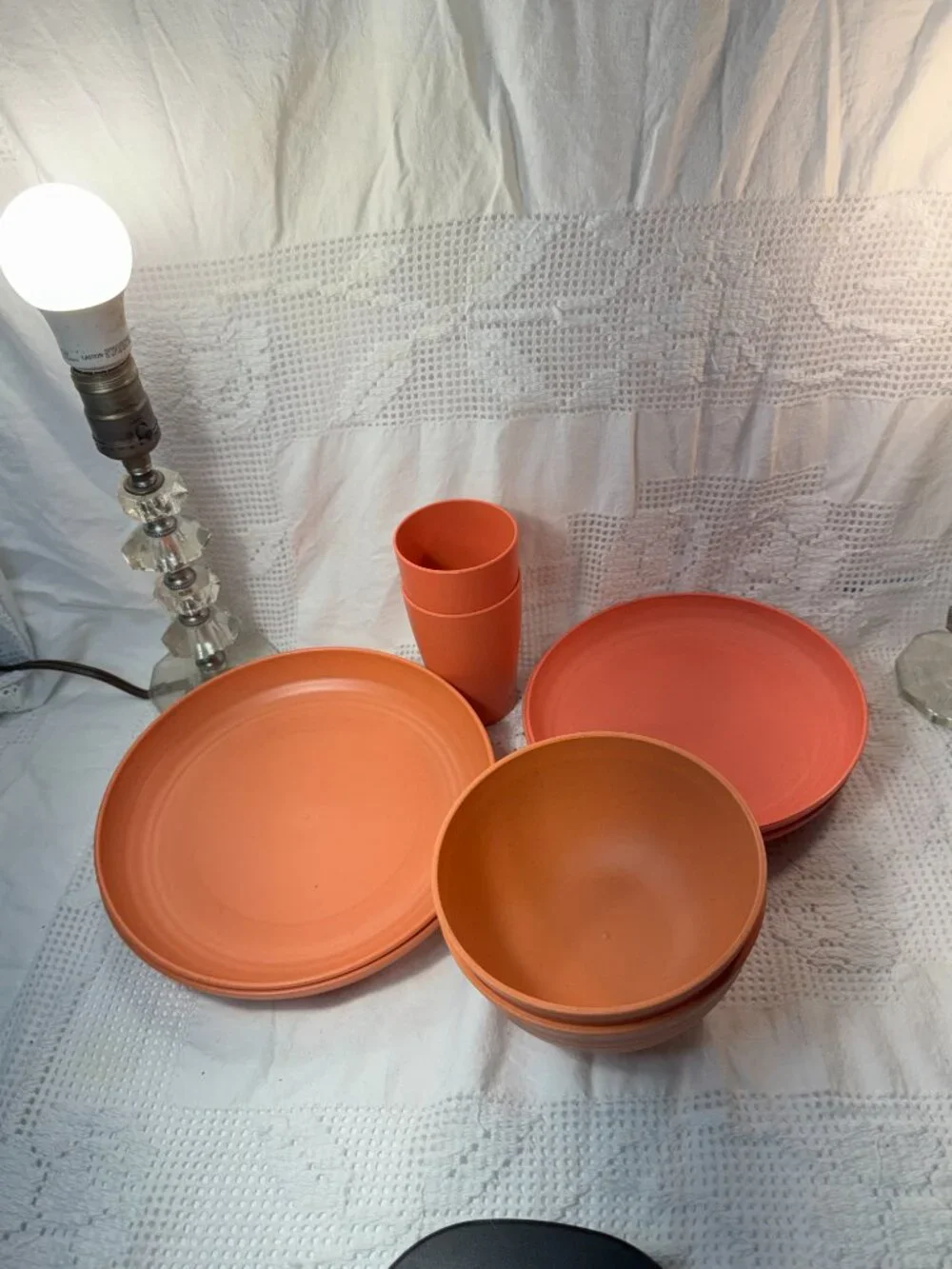Fall Multiple color dinnerware serves 8.