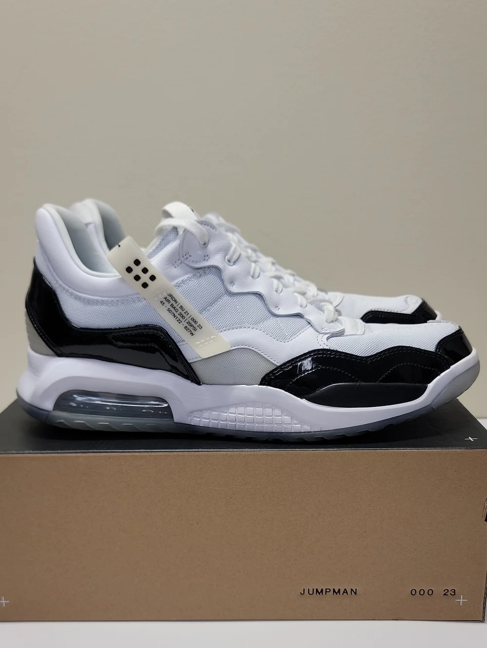 Jordan MA2 Concord White/Black-Court Purple Low-Top Sneakers Men's 15 Excellent