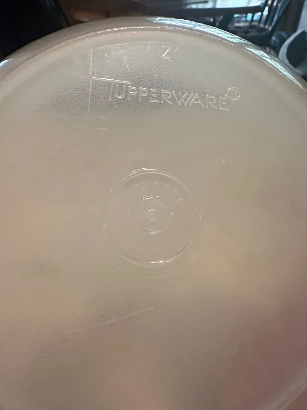 Tupperware branded plastic