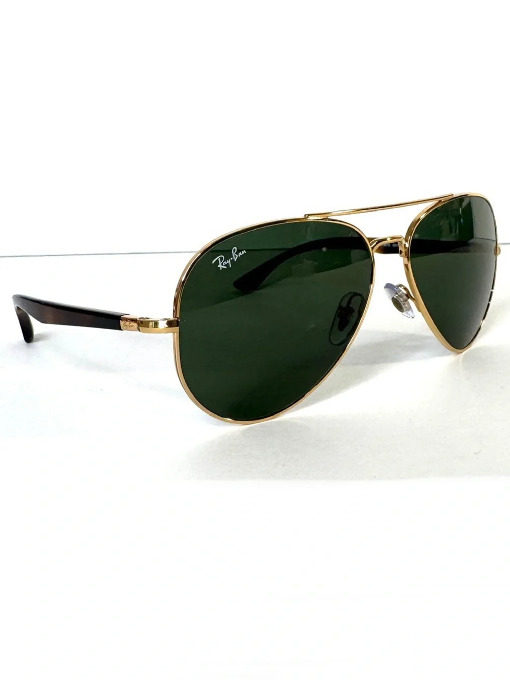 RAY BAN RB 3675 Sunglasses NEW Arista Gold / Green Made in Italy