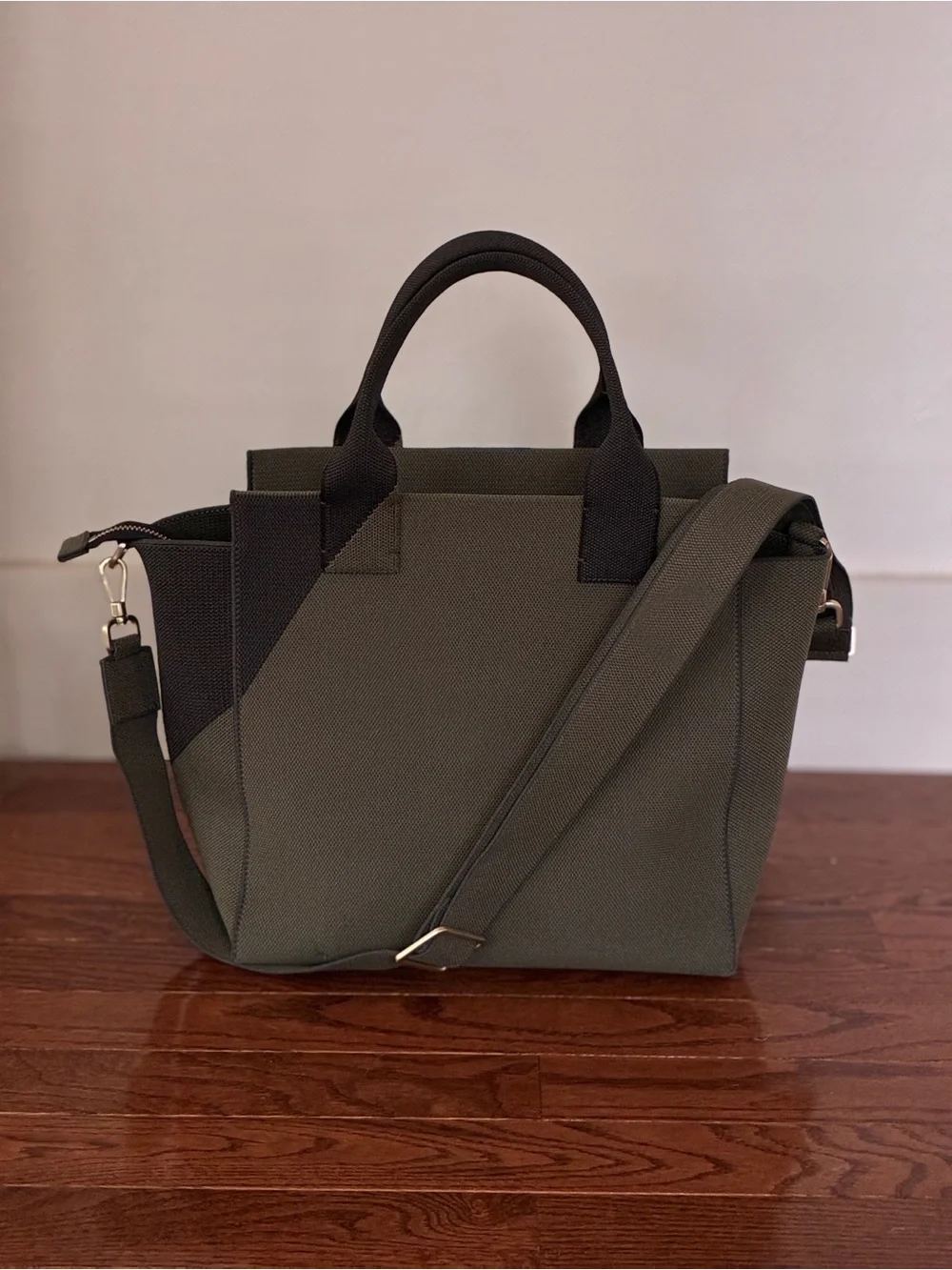 Rothy's Sage Green Canvas Satchel (Retired Bag and Color)