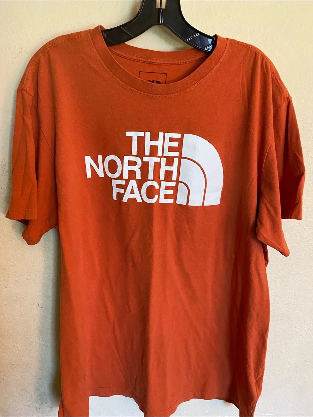 The North Face Orange Tee with White Logo