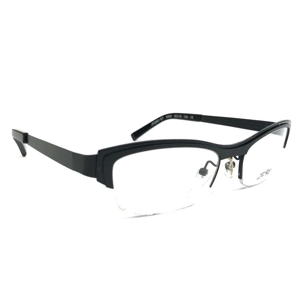 J.F. Rey Eyeglasses Frames JF2551 ST 0000 Black Asymetric Crystals 52-18-134