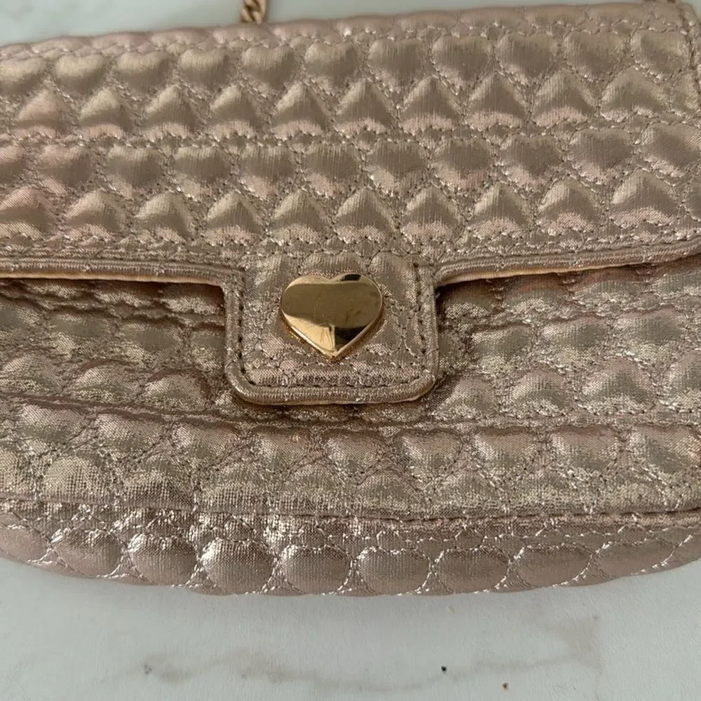 Children’s place Girl's Gold Quilted Purse bag EUC