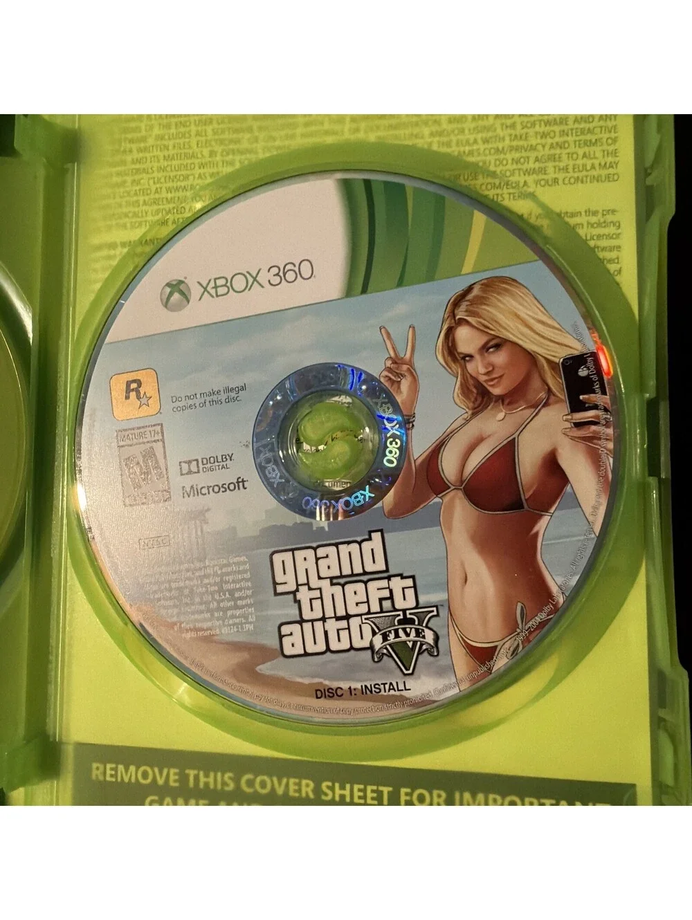 Grand Theft Auto V GTA 5 (Xbox 360) CIB Complete with MAP & Game