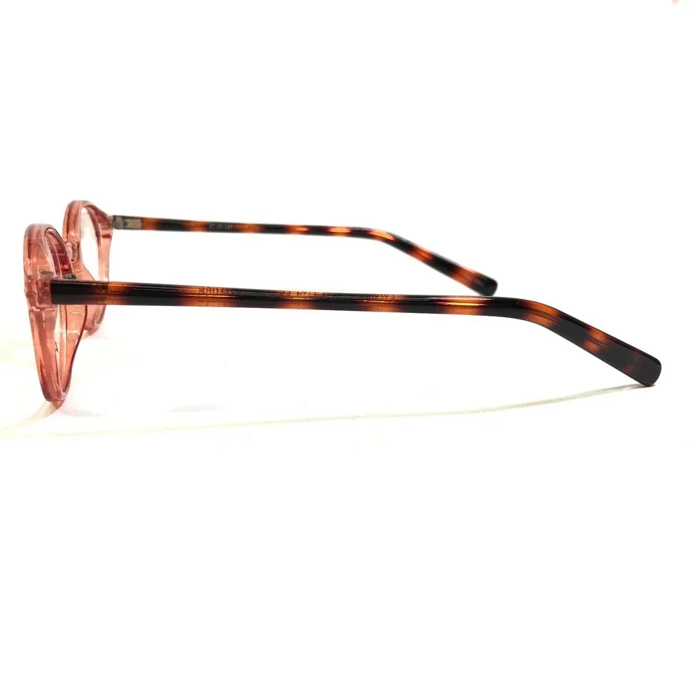 Parade Eyeglasses Frames 1724 PEACH/TORTOISE Round Full Rim 47-20-130