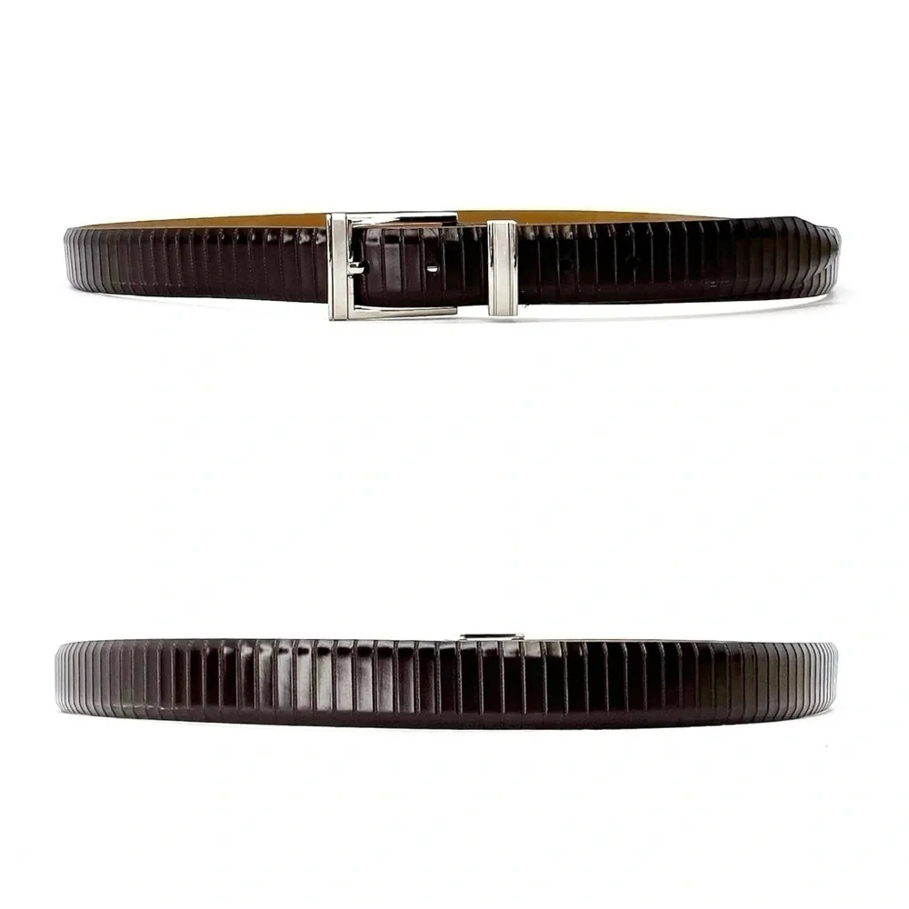 Tulliani The Powers Belt Men’s Size 50  Brown Leather Italian Calfskin Strap EUC