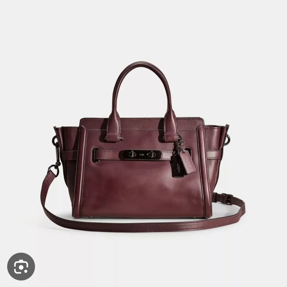 Coach structured leather