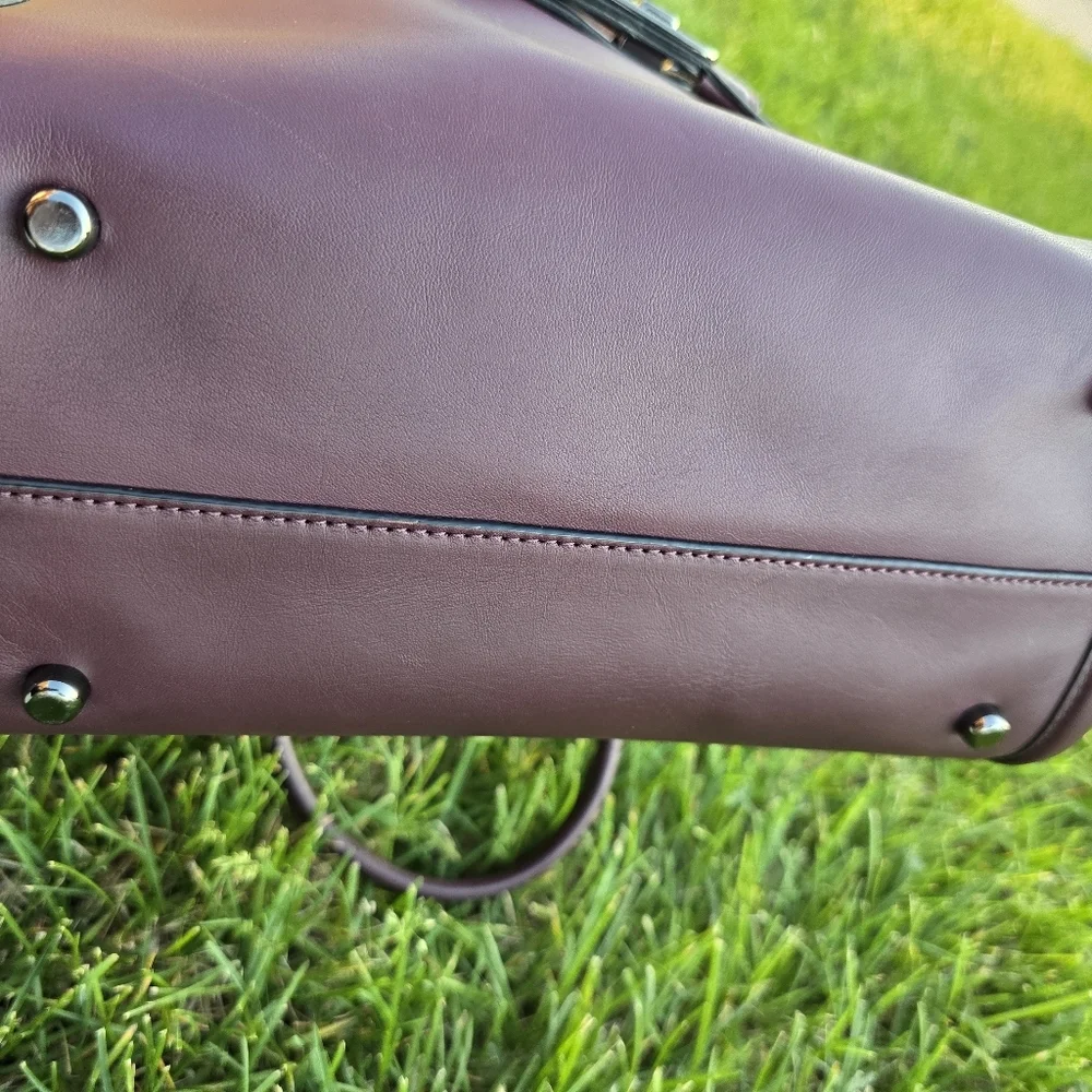 Coach structured leather