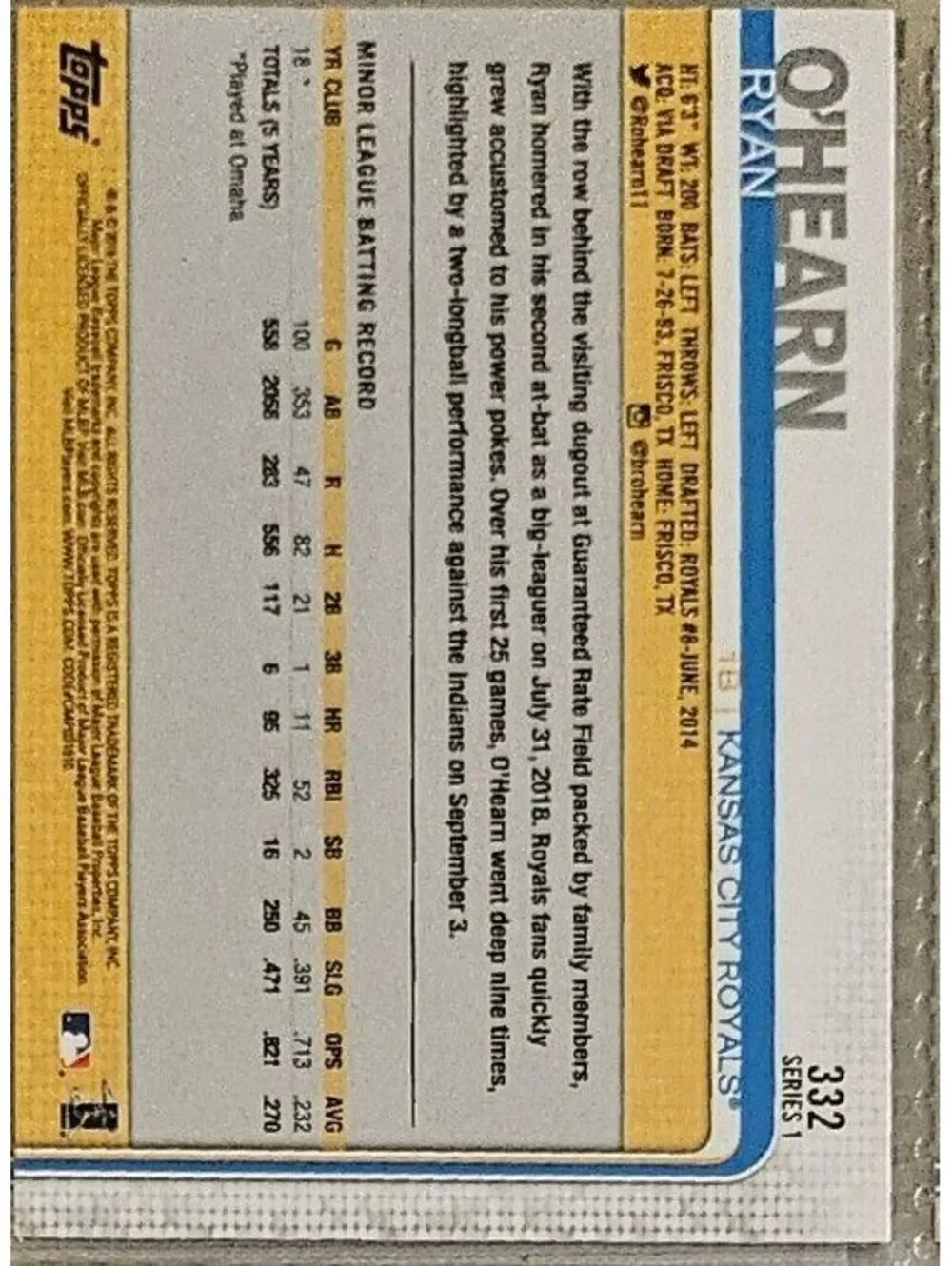 Topps ryan hearn