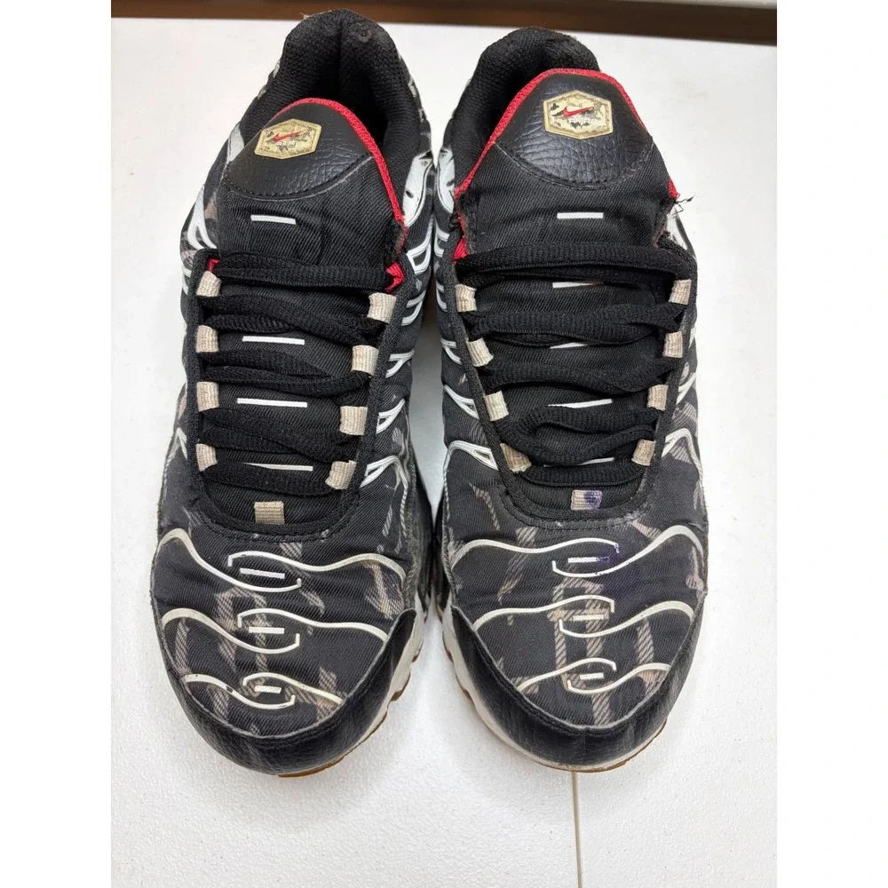 Nike Air Max Plus GS Black Red Camo Denim DB3979-900 Kids 6.5Y Womens 8