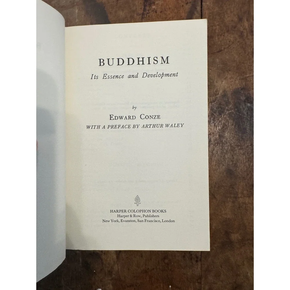 Harper Colophon Books buddhism its