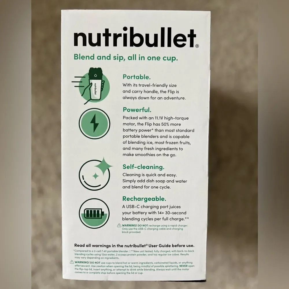Nutribullet flip portable