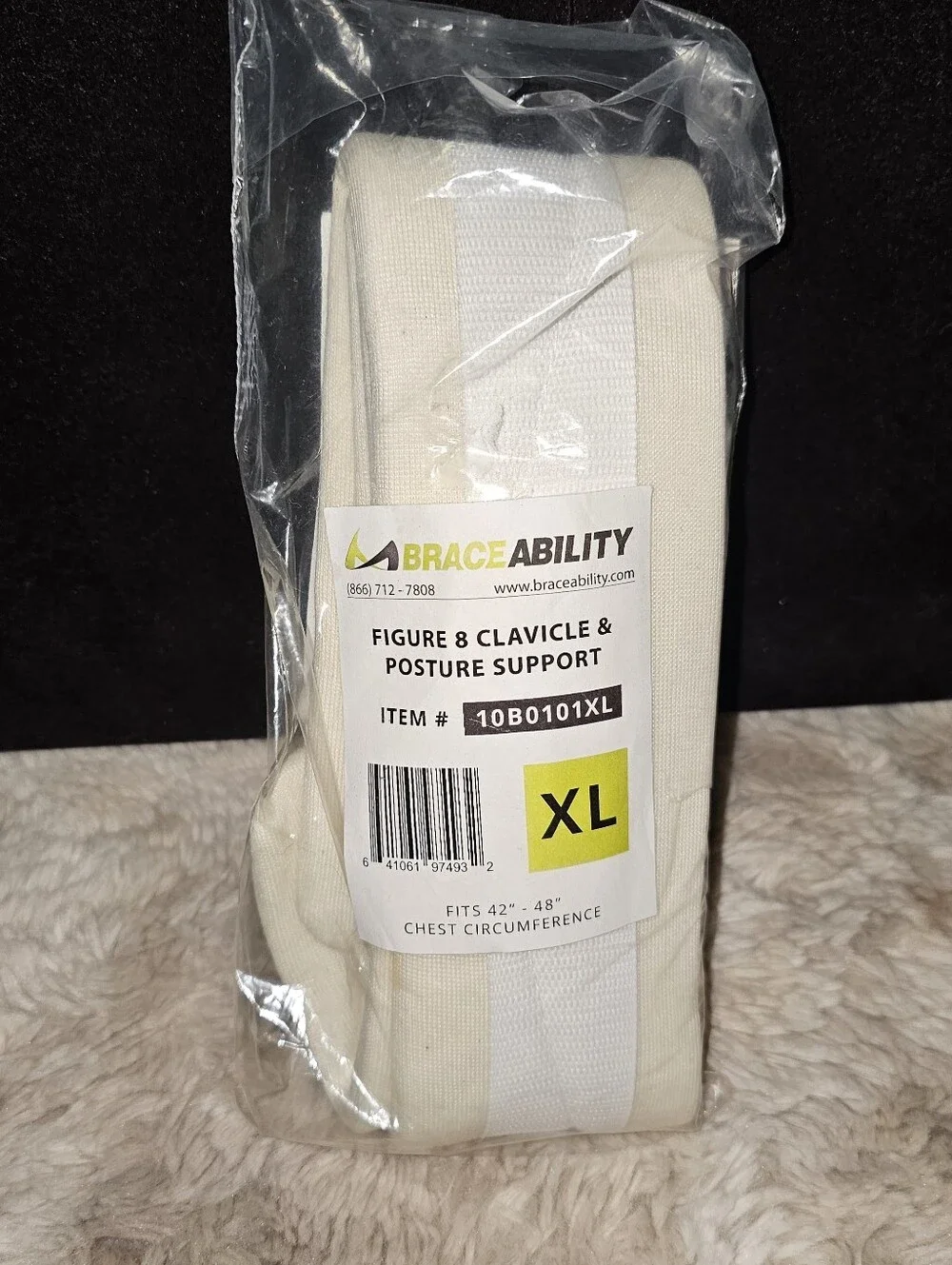 Figure 8 Clavicle & Posture Support - XL, Cream 42