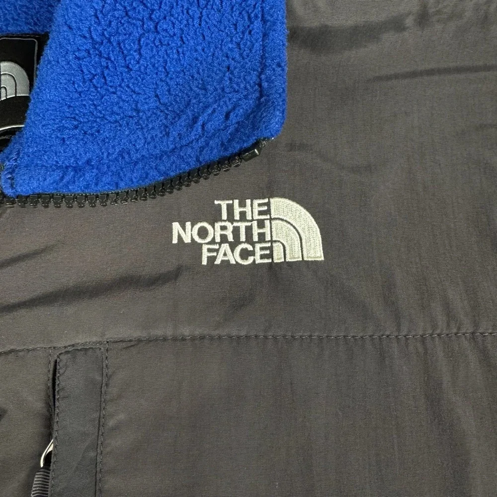 The North Face Denali Fleece Jacket Mens M Blue Grey Polartec Full Zip Outdoor