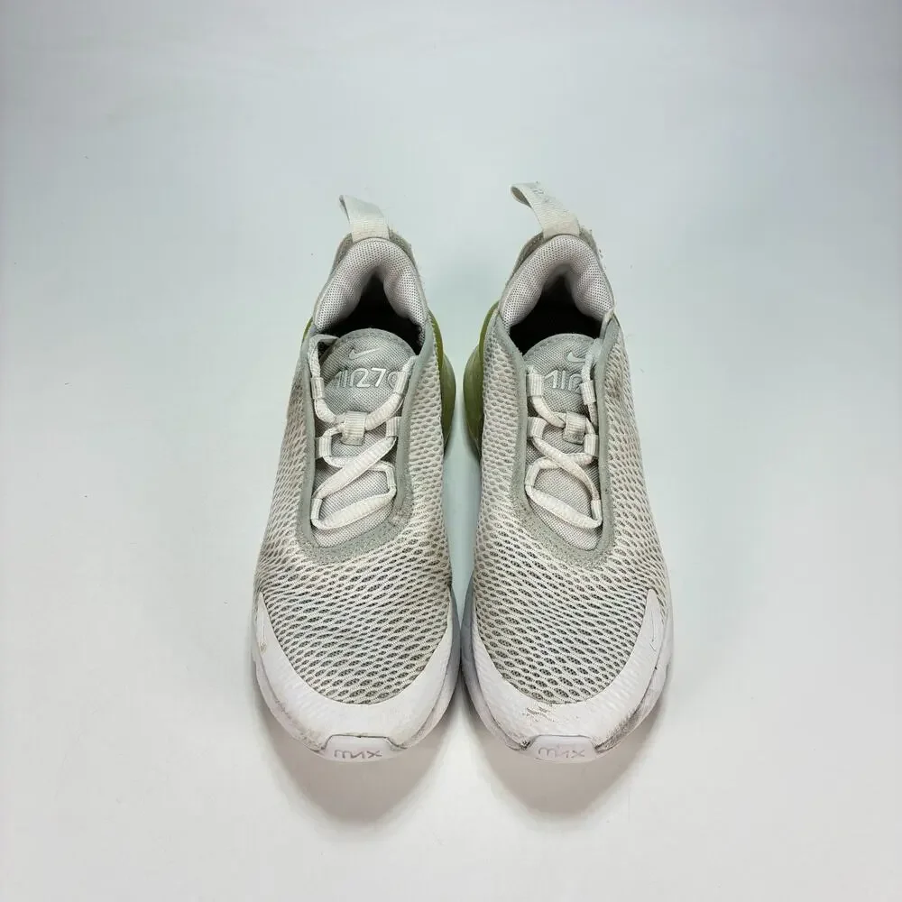 Nike Air Max 270 White Casual Lifestyle Sneakers Shoes AO2372-103 Youth Size 1Y