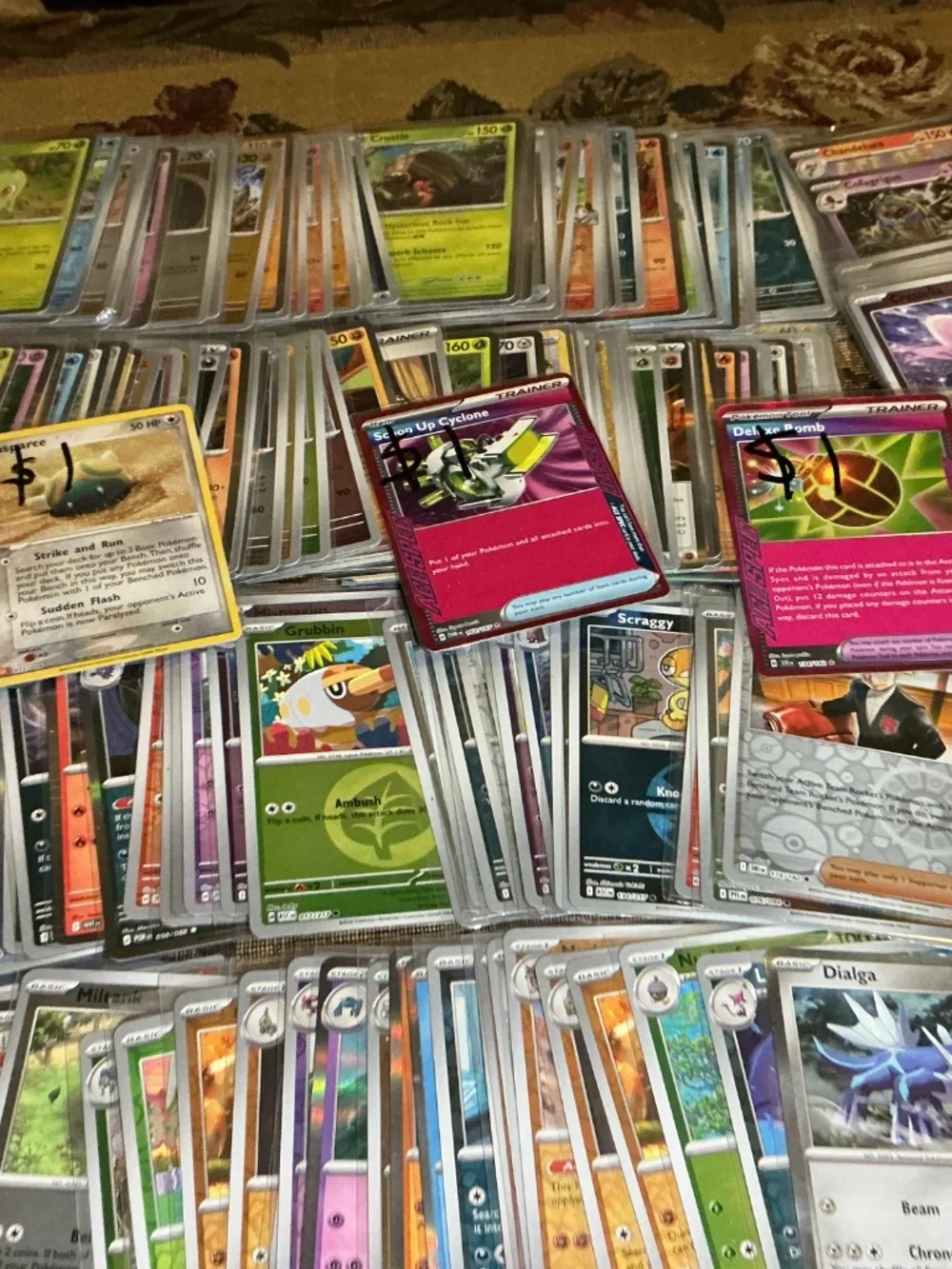Pokemon Holo and reverse holo english card lot of 269 cards from 2020s